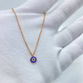 Rose-Gold Evil Eye Necklace