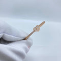 Rose-Gold Heart Bangle