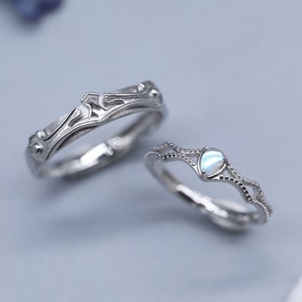 Rose Bloom Couple Ring