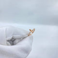 Rose Gold Butterfly Stone Ring