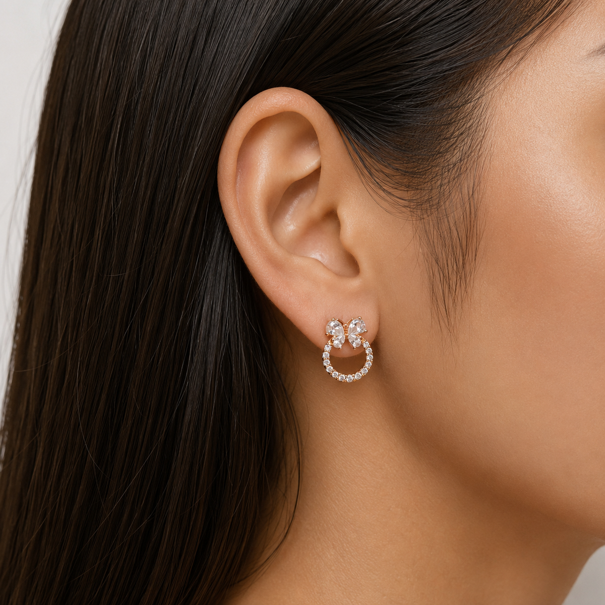 silver earrings