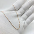 Rose Gold Diamond-Cut Link Chain