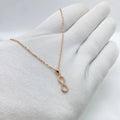 Rose Gold Infinity Necklace
