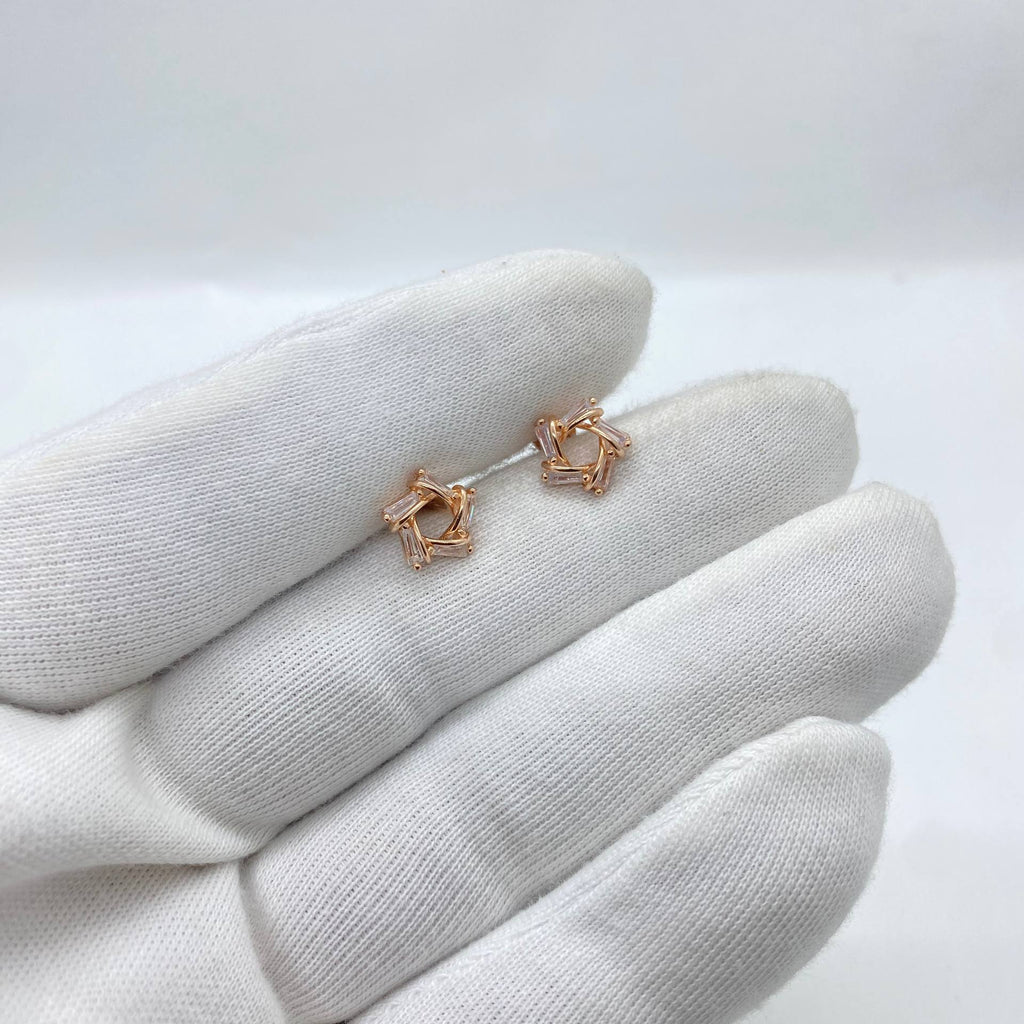 silver earrings