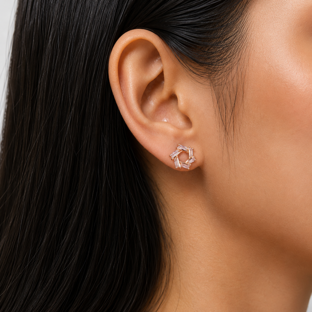 silver earrings