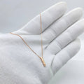 Rose Gold Minimal Bar Pendant Necklace