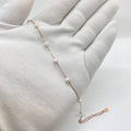 Rose Gold Pearl Chain Bracelet