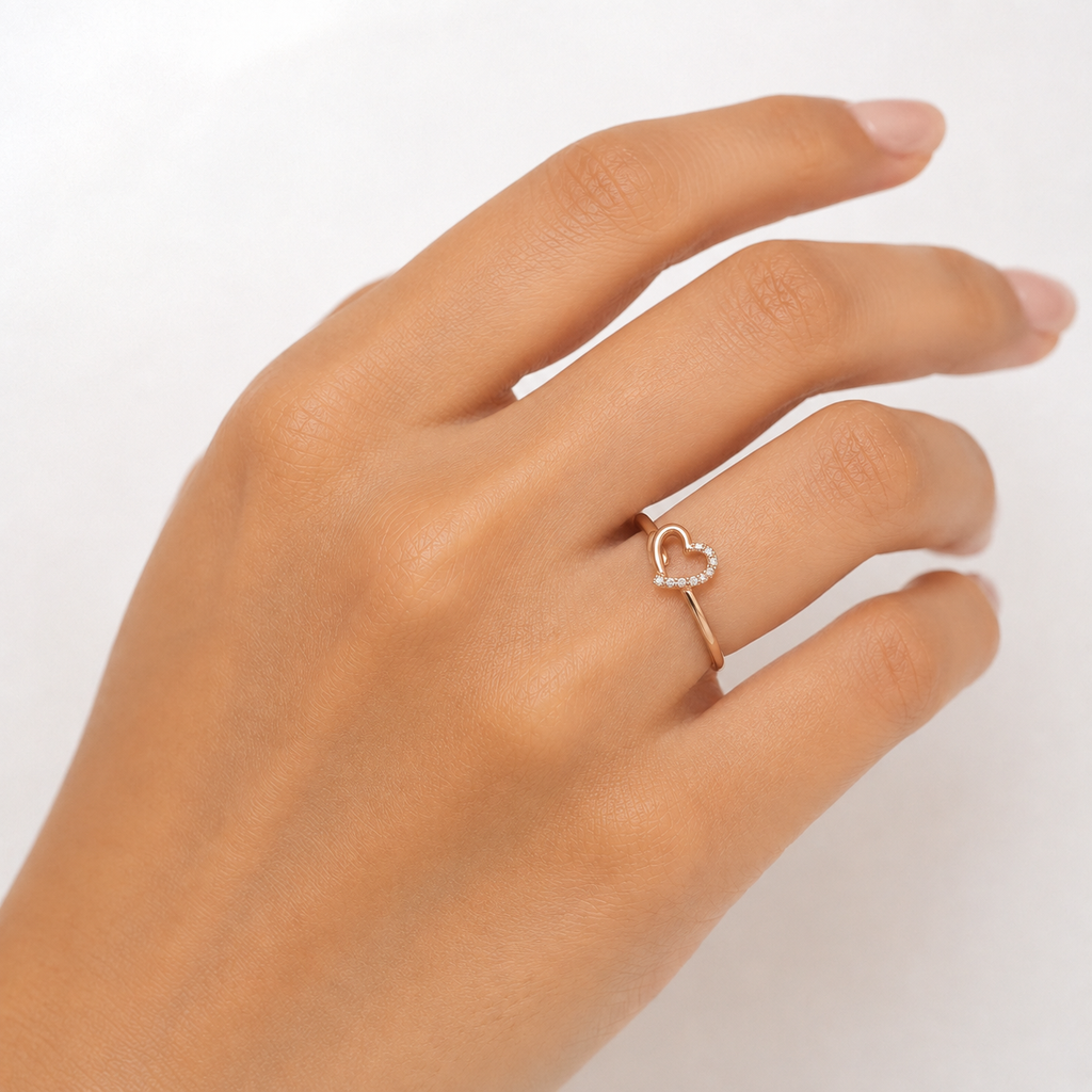 ladies silver ring