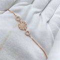 Round Crystal Rose Gold Bracelet