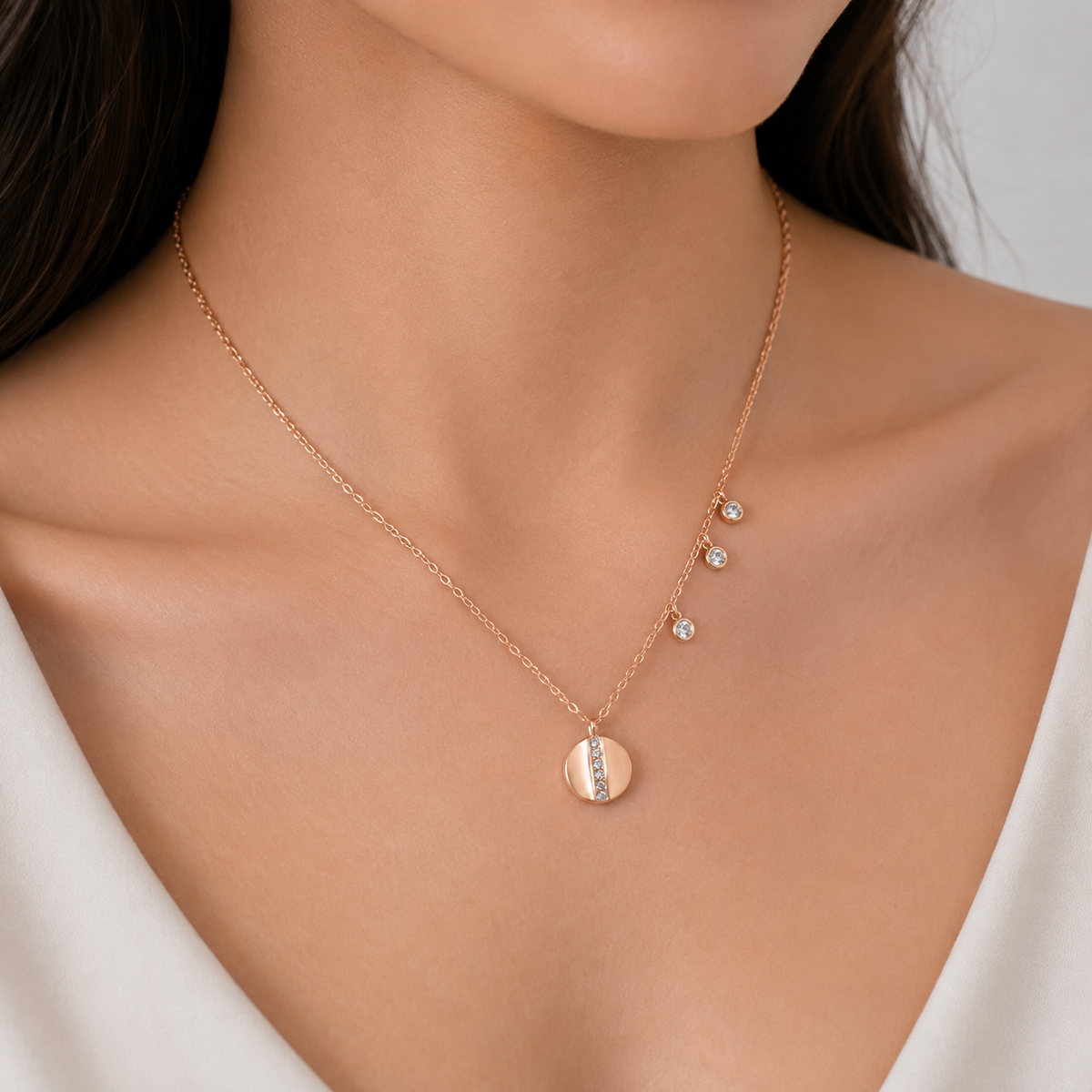 silver necklace