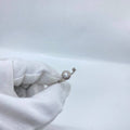 Round Halo Crystal Silver Ring