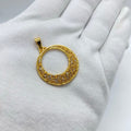 Royal Gold Filigree Circle Pendant