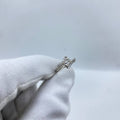 Silver Bow Stone Ring