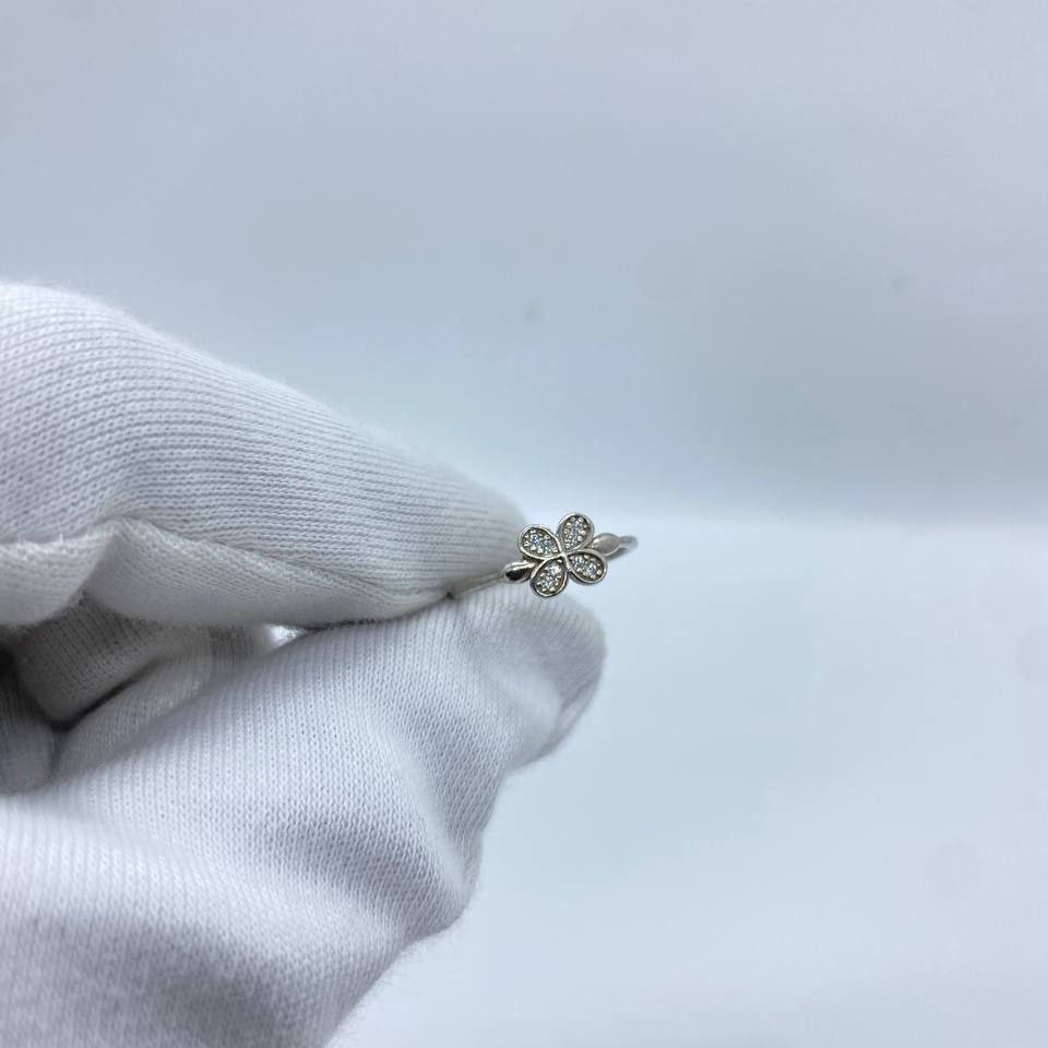 Silver Butterfly Stone Ring