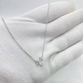 Silver Crystal Butterfly Necklace