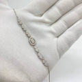 Silver Crystal Infinity Link Bracelet