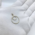 Silver Double Circle Pendant