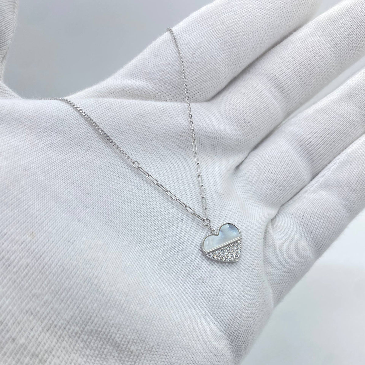 Silver Double Heart Necklace