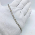 Silver Pavé Link Bracelet