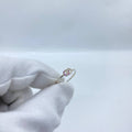 Silver Pink Swirl Ring