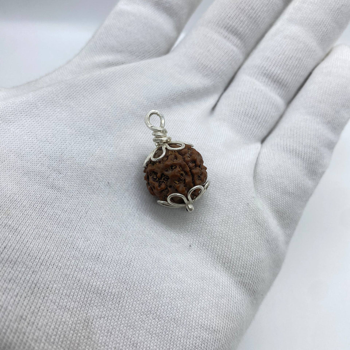 Silver Rudraksha Bead Pendant