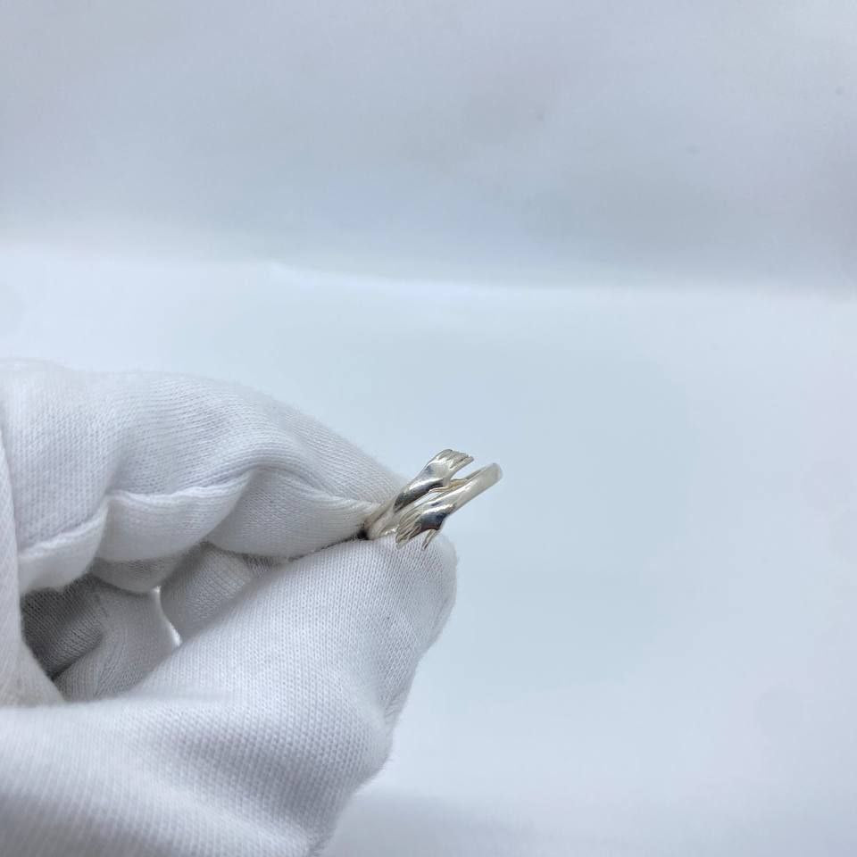 Silver Twist Wave Ring