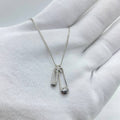 Smiley Safety Pin Necklace
