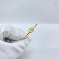 Spiral Circle Gold Bangle