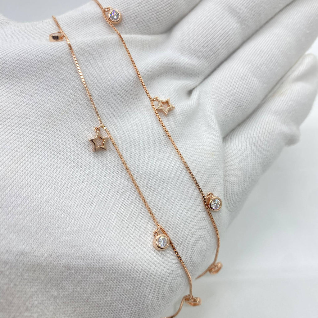 silver anklet