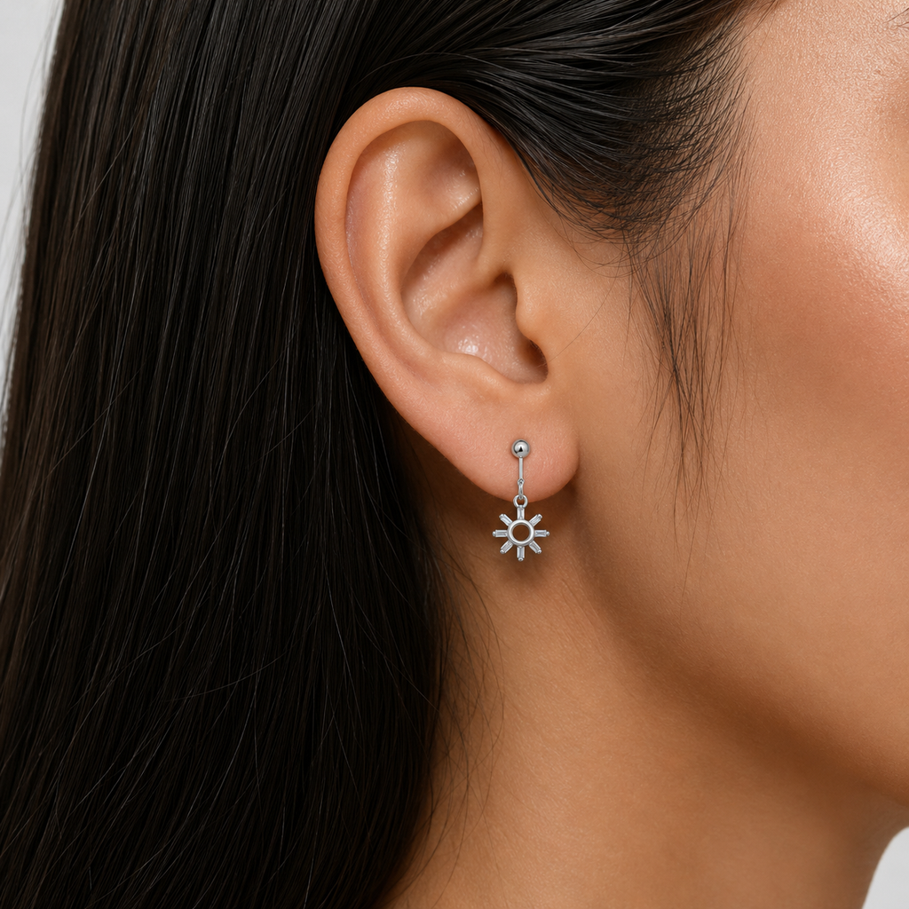 silver earring