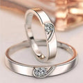 Teardrop Spark Couple Rings