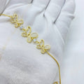 Triple Butterfly Pearl Gold Bracelet