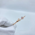 Triple Heart Rose Gold Bangle