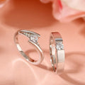 Twist Solitaire Couple Ring
