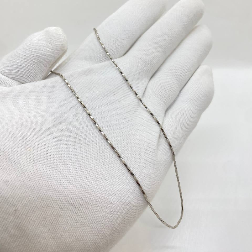 Twisted Sparkle Silver Chain