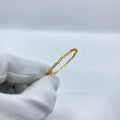 Wave Pattern Gold Bangle