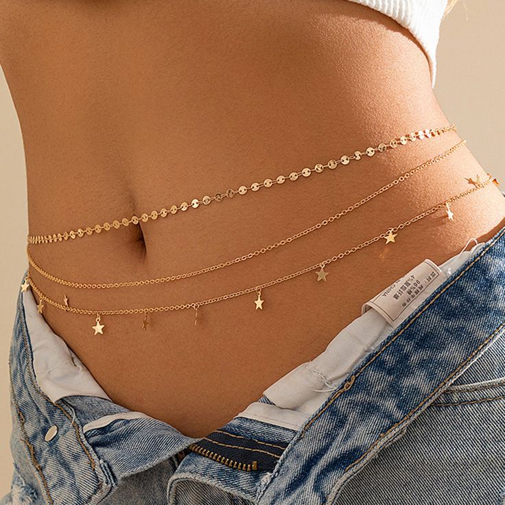 Silver Waist Hip Chain