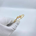 Pink Star Gold Bangle